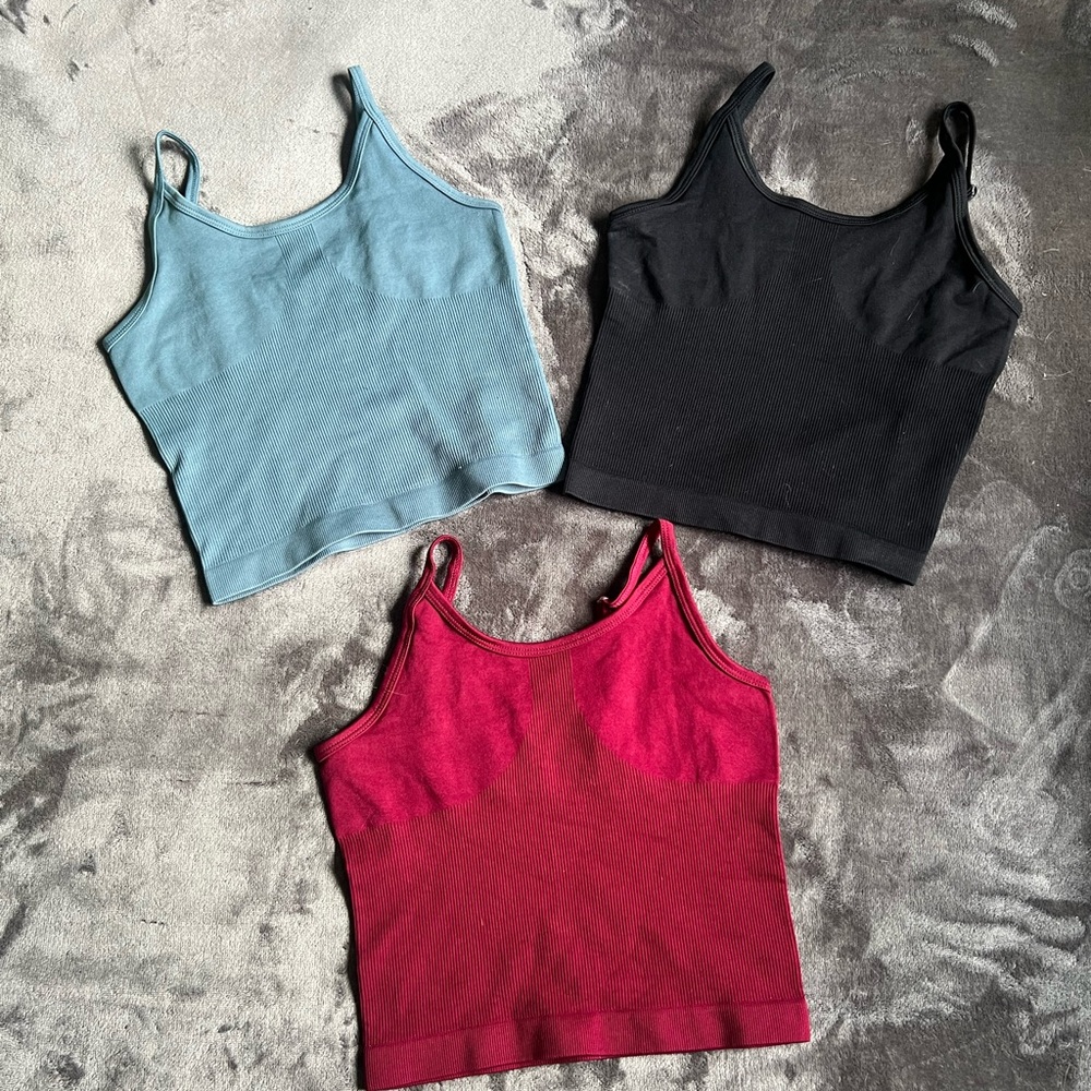 Stylish Women's Tank Tops - Black, Blue, Red